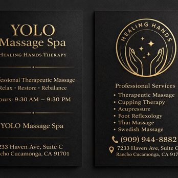 YOLO Massage Spa - Relax * Restore * Rebalance - Massage Therapy Near Me - Rancho Cucamonga, California YOLO Massage Spa - Relax * Restore * Rebalance - Massage Therapy Near Me - Rancho Cucamonga, California