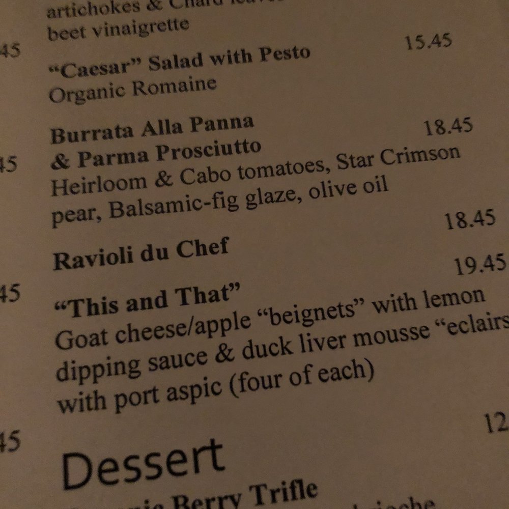 Bistro 45 - "This and that" description - New American Near Me - Pasadena, California