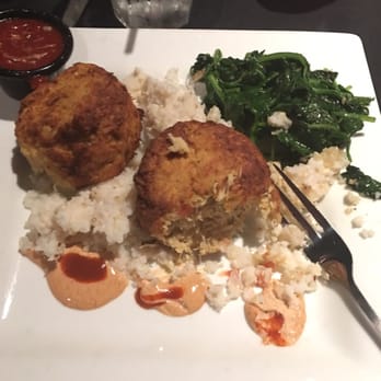Croc's - Crab cakes were AWESOME!!! Lots of crab!! Grits? Eh...but the crab cakes were great! - Mediterranean Near Me - Virginia Beach, Virginia