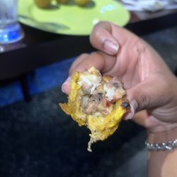 OhSake Bar & Grill - Beef tostones rellenos