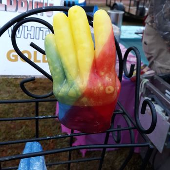 Carolina Balloon Fest - Wax mold using your / one's hand. Cool to watch being made. - Hot Air Balloons Near Me - Statesville, North Carolina