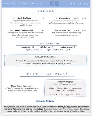 Menu photo 3 Kettle Ho Restaurant Cotuit, MA
