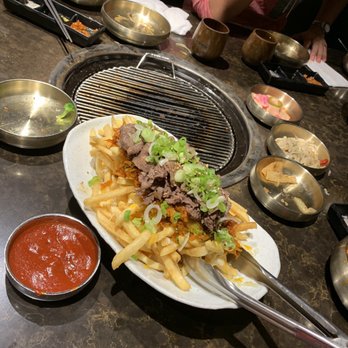 Anto - Kimchi Cheese Fries - Korean Near Me - New York, New York Anto - Kimchi Cheese Fries - Korean Near Me - New York, New York