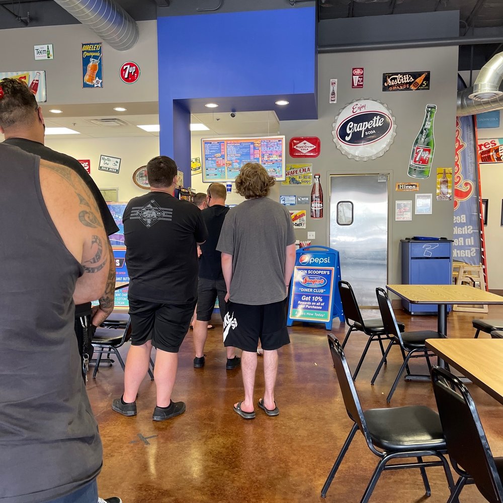 Scoopers - Line on Sunday.. - Burgers Near Me - Reno, Nevada Scoopers - Line on Sunday.. - Burgers Near Me - Reno, Nevada
