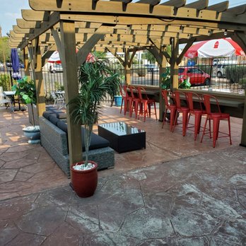 Med Cuisine - Outdoor patio seating.  This will be great to enjoy when the weather cools down a bit. - Mediterranean Near Me - Tucson, Arizona