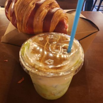 Haute Coffee University - Matcha and croissant - Coffee & Tea Near Me - Davie, Florida Haute Coffee University - Matcha and croissant - Coffee & Tea Near Me - Davie, Florida