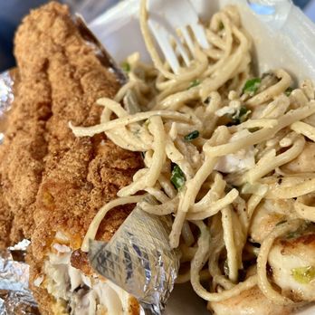 Mr Shrimp’s Kitchen - Alfredo side catfish - Cajun/Creole Near Me - Marrero, Louisiana Mr Shrimp’s Kitchen - Alfredo side catfish - Cajun/Creole Near Me - Marrero, Louisiana