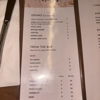 Bengal Tiger  - Menu - Indian Near Me - New York, New York