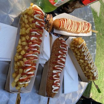 Betty’s Corndogs - Potato Fries Corndog, Panko Corndog - Food Trucks Near Me - Lauterbrunnen, BE