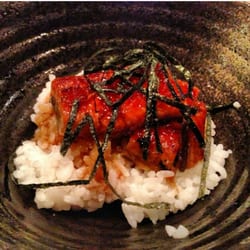 魚作 - Unagi on rice from omakase menu