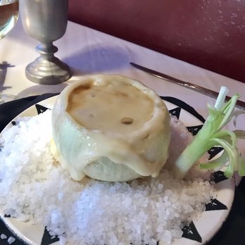Painted Pony - French Onion...served in an onion! - New American Near Me - Saint George, Utah Painted Pony - French Onion...served in an onion! - New American Near Me - Saint George, Utah