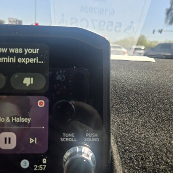 Bell Road Mitsubishi - look at the rainbow glare around the top edge of the radio screen and along the sides. its moves across the screen - Auto Repair Near Me - Phoenix, Arizona Bell Road Mitsubishi - look at the rainbow glare around the top edge of the radio screen and along the sides. its moves across the screen - Auto Repair Near Me - Phoenix, Arizona