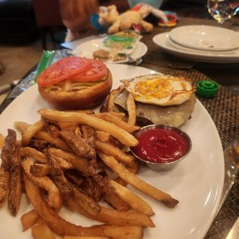 The Krebs - Burger eith a fried egg and French fries - American Near Me - Skaneateles, New York The Krebs - Burger eith a fried egg and French fries - American Near Me - Skaneateles, New York