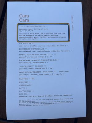 Menu photo 2 Cara Cara Los Angeles, CA