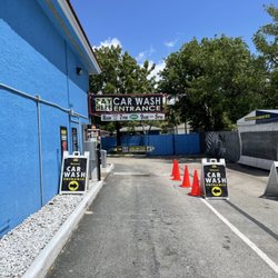 Car wash entrance