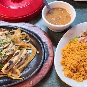 Rana's Mexican Grill - Chicken fajitas, rice, charro beans, pico. - Mexican Near Me - Conroe, Texas Rana's Mexican Grill - Chicken fajitas, rice, charro beans, pico. - Mexican Near Me - Conroe, Texas