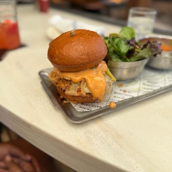 Jacob's Pickles - Spicy chicken sandwich - Comfort Food Near Me - New York, New York Jacob's Pickles - Spicy chicken sandwich - Comfort Food Near Me - New York, New York