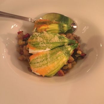 Du Schei - Zucchini flowers stuffed with ricotta. Delish. - Italian Near Me - Verona, VR Du Schei - Zucchini flowers stuffed with ricotta. Delish. - Italian Near Me - Verona, VR
