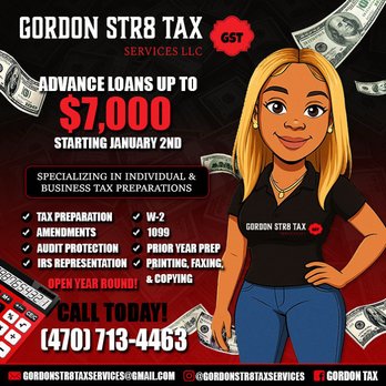 Gordon Str8 Tax Services LLC - Tax Services Near Me Gordon Str8 Tax Services LLC - Tax Services Near Me