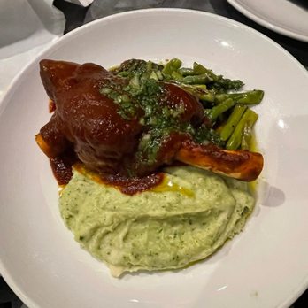 The Twisted Fork - Adobo Braised Lamb Shank - New American Near Me - Reno, Nevada The Twisted Fork - Adobo Braised Lamb Shank - New American Near Me - Reno, Nevada