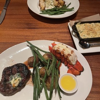 Seasons 52 - Surf and turf and scallops. - New American Near Me - Plano, Texas Seasons 52 - Surf and turf and scallops. - New American Near Me - Plano, Texas