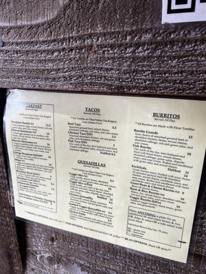 Menu photo 5 Baja Taco Cordova, AK