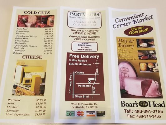 Menu photo 4 Convenient Corner Market Scottsdale, AZ Menu photo 4 Convenient Corner Market Scottsdale, AZ
