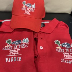 Athens Screen Printing - Here's our company shirts and hats that they did for us. So happy with their work.