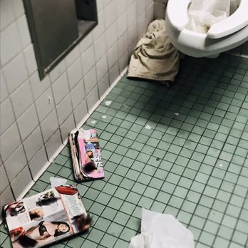 Century Regional Detention Facility - Pornographic magazines and dirty men's restroom stalls (inappropriate imagery blurred out) - Police Departments Near Me - Lynwood, California Century Regional Detention Facility - Pornographic magazines and dirty men's restroom stalls (inappropriate imagery blurred out) - Police Departments Near Me - Lynwood, California