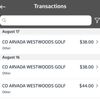 West Woods Golf Course gift card