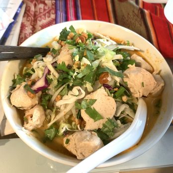 Holy Basil Pho - Spicy Peanut Vegan Chicken Noodle Soup (part of the serving that fit the bowl) - Vietnamese Near Me - Oakland, California Holy Basil Pho - Spicy Peanut Vegan Chicken Noodle Soup (part of the serving that fit the bowl) - Vietnamese Near Me - Oakland, California