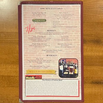Windy City Pizza - Kids menu, Desserts, a little history of Italian Beef, and tea and "pop" (Chicago-ese for "soda" :-) (Jul 2025) - Pizza Near Me - Virginia Beach, Virginia Windy City Pizza - Kids menu, Desserts, a little history of Italian Beef, and tea and "pop" (Chicago-ese for "soda" :-) (Jul 2025) - Pizza Near Me - Virginia Beach, Virginia