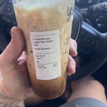 Starbucks - Brown sugar oat shaken expresso - Coffee & Tea Near Me - Mesa, Arizona