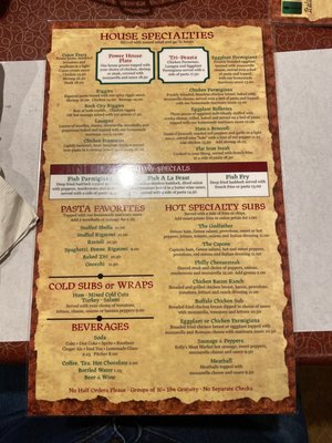 Menu photo 1 GiGi's Italian Feast Little Falls, NY Menu photo 1 GiGi's Italian Feast Little Falls, NY