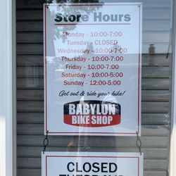 Babylon Bike Shop - Hours