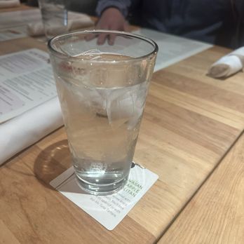 Seasons 52 - Dirty cup with someone else's lip stick - New American Near Me - Cincinnati, Ohio