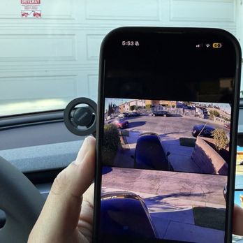 Dice Wraps - View from inside out and picture of what it looks like from the outside. Crystal clear view for driver - Car Window Tinting Near Me - Los Angeles, California