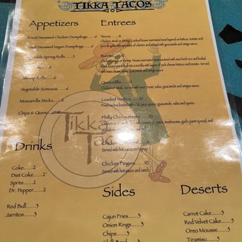 Tikka Tacos - Menu - Desserts Near Me - Louisville, Kentucky Tikka Tacos - Menu - Desserts Near Me - Louisville, Kentucky