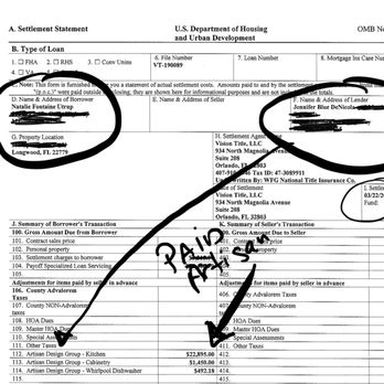 Artisan Design Group - Proof that both of our names are on the payment to Artisan Design Group with the property address of the contract. - Flooring Near Me - Longwood, Florida Artisan Design Group - Proof that both of our names are on the payment to Artisan Design Group with the property address of the contract. - Flooring Near Me - Longwood, Florida