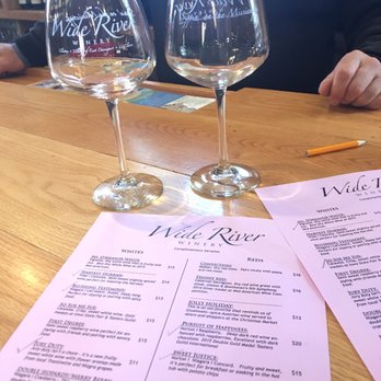 Wide River Winery - Wide River glasses & menu - Wine Tasting Room Near Me - Le Claire, Iowa Wide River Winery - Wide River glasses & menu - Wine Tasting Room Near Me - Le Claire, Iowa