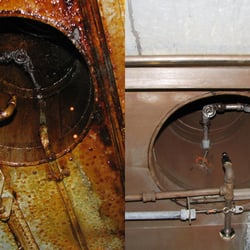 M & A Steam - Before and after. Commercial kitchen cleaning.