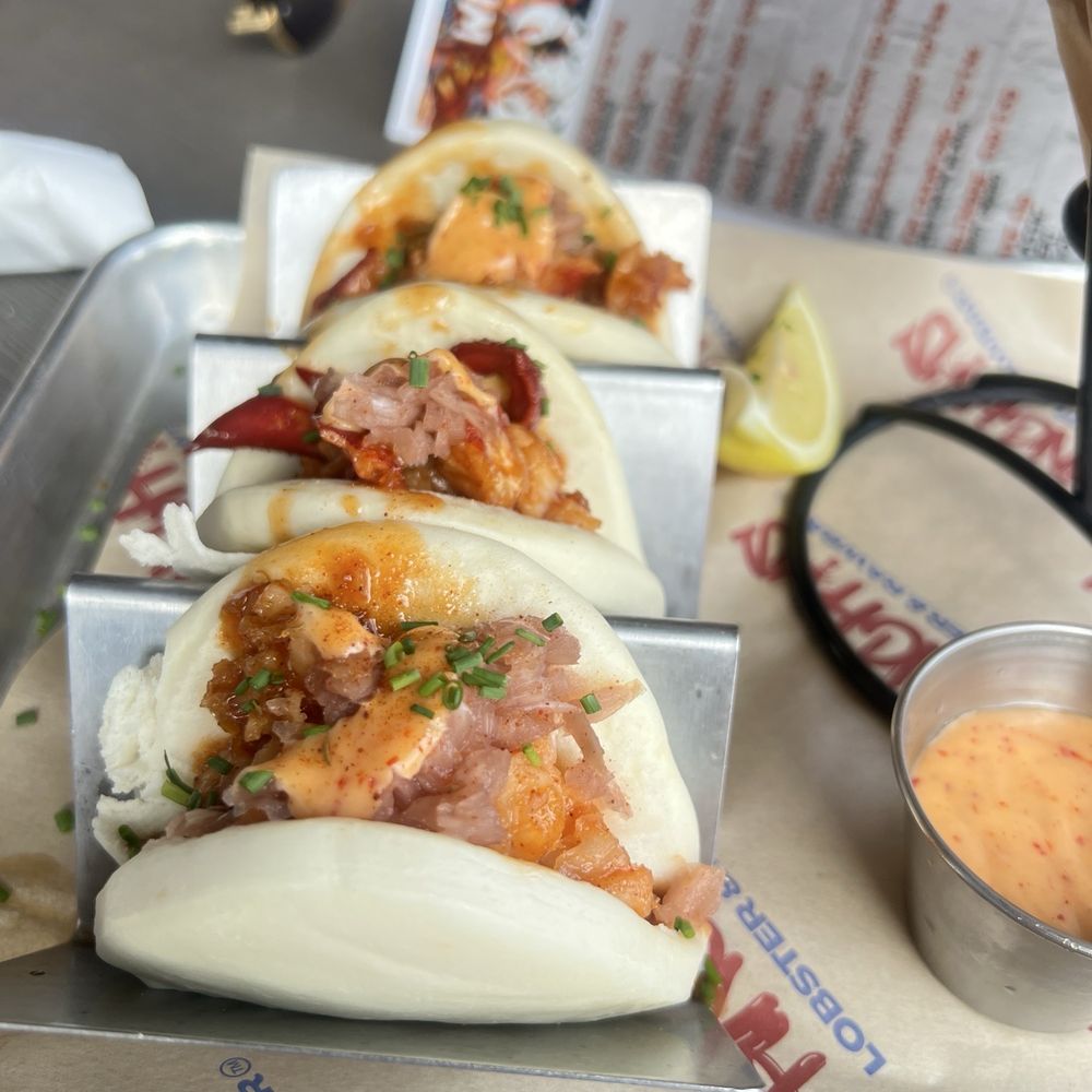 Pinchy's Lobster & Rawbar - Lobster bao buns - Seafood Near Me - Sevierville, Tennessee Pinchy's Lobster & Rawbar - Lobster bao buns - Seafood Near Me - Sevierville, Tennessee