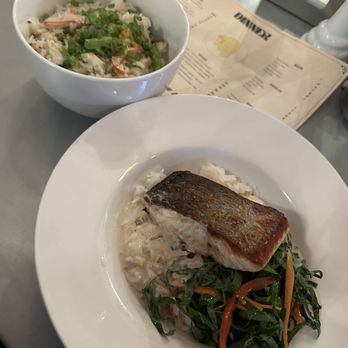 River’s Edge - Salmon and Coconut rice - Salad Near Me - Barryville, New York