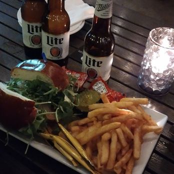 Logan 11 Bar and Kitchen - Bacon aragula beef burger.. with all the works...$15 - Bars Near Me - Chicago, Illinois Logan 11 Bar and Kitchen - Bacon aragula beef burger.. with all the works...$15 - Bars Near Me - Chicago, Illinois