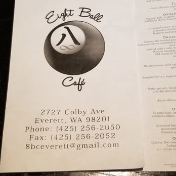 Eight Ball Cafe - Pizza Near Me - Everett, Washington