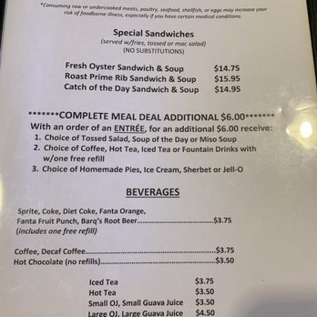 Eagle Cafe - Appetizer, Special Sandwiches, Complete meal deal & Beverages March 2019 - Breakfast & Brunch Near Me - Honolulu, Hawaii