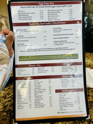 Menu photo 1 Robert's Restaurant Dania, FL