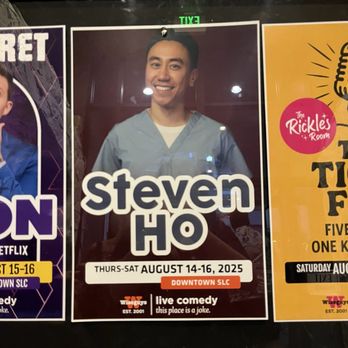 Wiseguys Comedy - Steven Ho Comedy Night - Comedy Clubs Near Me - Salt Lake City, Utah