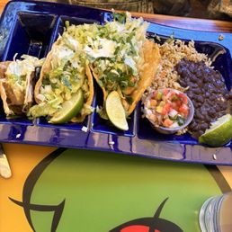 Shrimp taco dinner. Loaded with grilled shrimp. Shrimp taco dinner. Loaded with grilled shrimp.