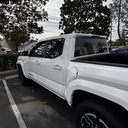 5% Back windows , 15% front 5% front visor